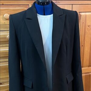 Something Navy Black Tailored Women's Blazer (size 1) with pants (size 12)